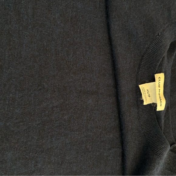 Club Monaco crew neck sweater. Merino wool. Navy blue. Size XS - Picture 5 of 6